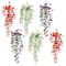 30" UV Resistant Artificial Morning Glory Hanging Plants, 6ct.
